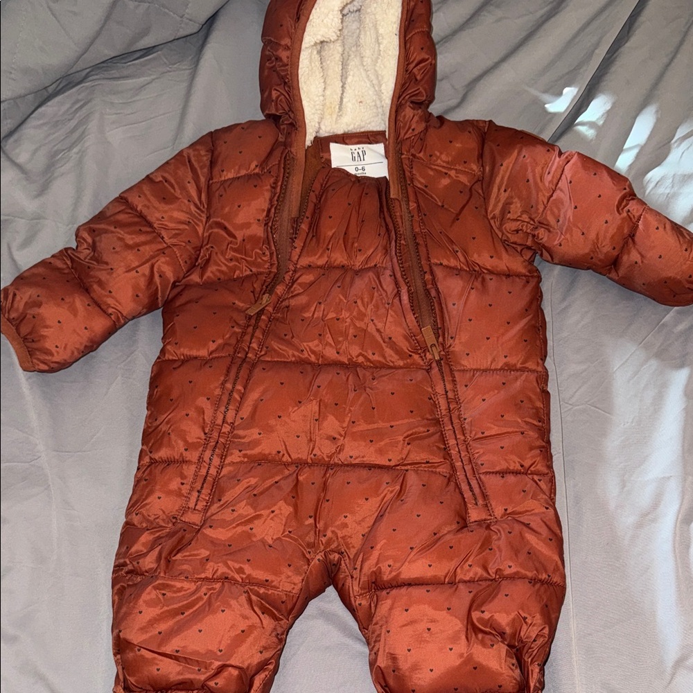 GAP Warm Brown Infant Snowsuit